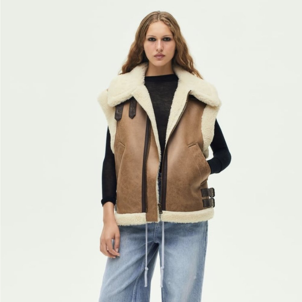 Zara double faced vest SOLD OUT